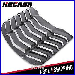 Carbon Style Window Louver Cover Sun Shade Vent For 15-20 Ford Mustang