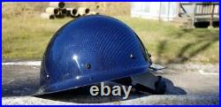 Carbon fiber hard hat full brim Blue ANSI/ISEA Certified