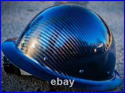 Carbon fiber hard hat full brim Blue/Black ANSI/ISEA Certified