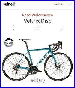 Cinelli Veltrix Carbon/Shimano 105 Disc Road Bike 54cm Medium. Brand New
