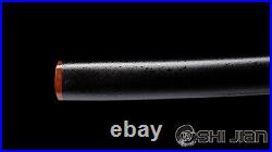 Clay Tempered 1095 Carbon Steel Sword Japanese Samurai Katana Brass Fittings