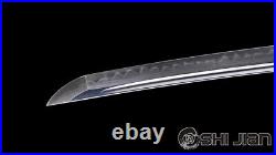 Clay Tempered 1095 Carbon Steel Sword Japanese Samurai Katana Brass Fittings