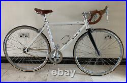 Condor Pista Road Bicycle Fixed Gear 49cm Frame Cream Carbon Fork Brand New
