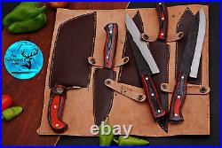 Custom Handmade Forged Carbon Steel Chef Knife Kitchen Knives Chef Set 1681