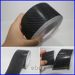 DIY Adhesive Black 4D Texture Carbon Fiber Vinyl Tape Wrap Sticker Film Decal AB