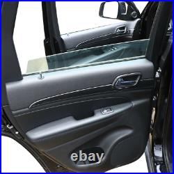 Dashboard Panel &Door Handle Trim Bezel For Jeep Grand Cherokee 11+ Carbon Fiber