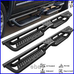 Drop Running Boards For 2024 Toyota Tacoma Double/Crew Cab Black 4Step Bar