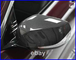 Dry Carbon Fiber Rear View Side Door Mirror Cover For Infiniti QX50 2019-2023