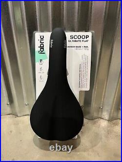 Fabric Saddle Scoop Ultimate Carbon Flat Blk/Silver 142mm New
