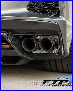 Fabtech 2020+ C8 Corvette Carbon fiber Rear Diffuser Bumper Z07 C8 IN STOCK! WOW
