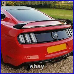 Fit 2015-2021 Ford Mustang Real Carbon Fiber Gt350r Style Rear Trunk Spoiler