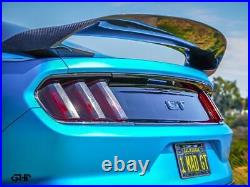 Fit 2015-2021 Ford Mustang Real Carbon Fiber Gt350r Style Rear Trunk Spoiler