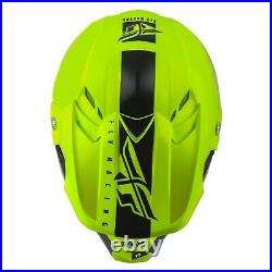 Fly Racing F2 Carbon Mips Shield Helmet 73-42462X Hi-Vis/Black Brand New! Mx sx