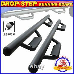 For 05-21 Toyota Tacoma Double Cab Running Boards Side Step Nerf Bar HOOP