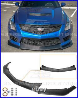 For 16-19 Cadillac ATS-V CARBON FIBER Package Front Bumper Lower Lip Splitter