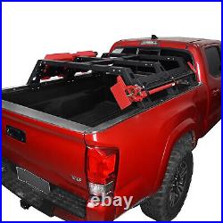 For 2005-2019 Toyota Tacoma Steel Black High Bed Rack Luggage Carrier Holder
