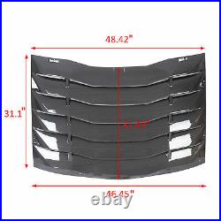 For 2011-2021 Dodge Charger Rear Window Louver Cover Vent Carbon Color ABS