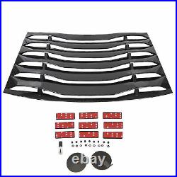 For 2011-2021 Dodge Charger Rear Window Louver Cover Vent Carbon Color ABS