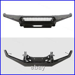 For 2014 15 16-20 Toyota Tundra Full Width Front Bumper With LED Corner Light