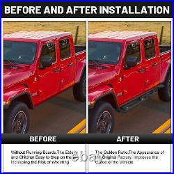 For 20-23 Jeep Gladiator JT Side Step 4 Door Drop Running Boards Nerf Bar BXW-Y