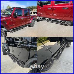 For 20-24 Jeep Gladiator JT Side Step 4 Door Drop Running Boards BXW-A Nerf Bar