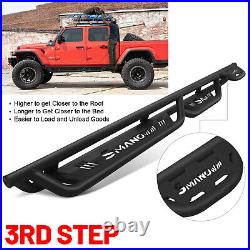 For 20-24 Jeep Gladiator JT Side Step 4 Door Drop Running Boards BXW-A Nerf Bar