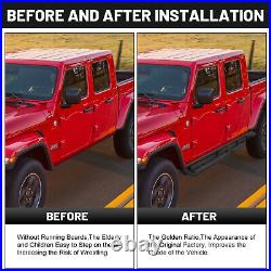 For 20-24 Jeep Gladiator JT Side Step 4 Door Drop Running Boards BXW-A Nerf Bar