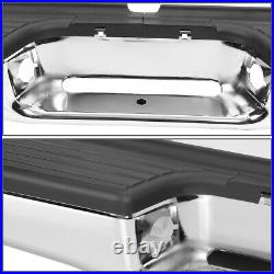 For 95-04 Toyota Tacoma Chrome Trim Steel Rear Step Bumper Face Bar Assembly