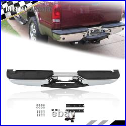 For 99-2007 Ford F250 F350 Super Duty Steel Rear Step Bumper Assembly WithO Park