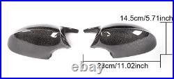 For BMW 3Series E90 E92 E93 Mirror Cover Cap Carbon Fiber Style Brand New 2PCS