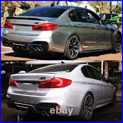 For BMW G30 F90 M5 M Tech Competition Style Rear Diffuser Bumper Lip Carbon Look