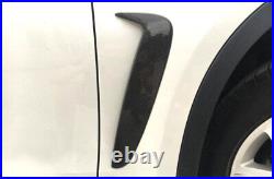 For BMW X6 F16 Dry Carbon Fiber Side Vent Fender Flank Cover Trim 2014-2018 2PCS