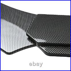 For Dodge Charger SRT Front Bumper Lip Spoiler Splitter+Side Skirt Carbon Fiber