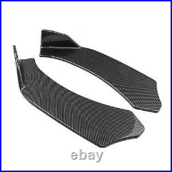 For Dodge Charger SRT Front Bumper Lip Spoiler Splitter+Side Skirt Carbon Fiber