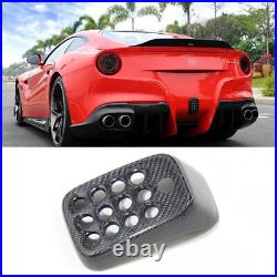 For Ferrari F12 Berlinetta Real Carbon Fiber Rear Bumper Brake Light Cover Trim