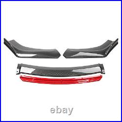 For Hyundai Veloster Front Bumper Lip Carbon Fiber Rods 78.7 Side Body Kit