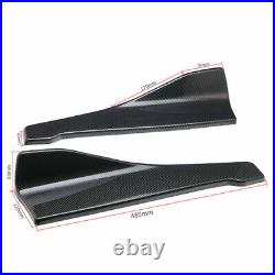 For Nissan Maxima Carbon Fiber Side Skirt+Front&Rear Bumper Lip Splitter Spoiler