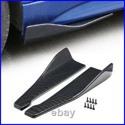 For Nissan Maxima Carbon Fiber Side Skirt+Front&Rear Bumper Lip Splitter Spoiler