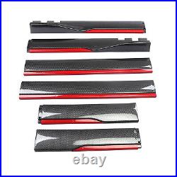 For Toyota Camry Front Bumper Lip 78.7 Side Skirt Extention Spoiler Carbon