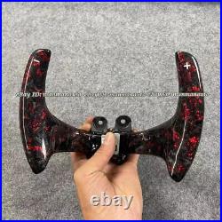 Forge Carbon Fiber With Red Glitter Paddle Shifters Replace For Infiniti Q50 14-17