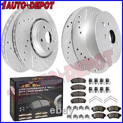 Front Rear Brake Rotor Pad for Toyota Sienna Highlander Lexus RX450h RX350 11-17