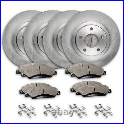 Front & Rear Brake Rotors + Ceramic Pads for 2016-2021 Chevy Cruze Volt