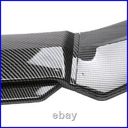 Front Rear Bumper Lip For Nissan Maxima +78.7 Side Skirt Extension Carbon Fiber