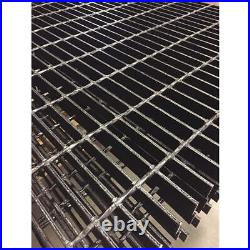 GRAINGER APPROVED 20125S100-B4 Carbon Steel Rectangle Bar Grating, 4' L 49M897