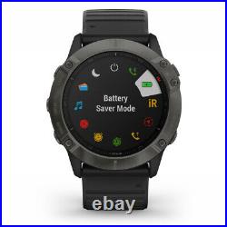 Garmin fenix 6X Sapphire Multisport GPS Smartwatch (Carbon Gray DLC)
