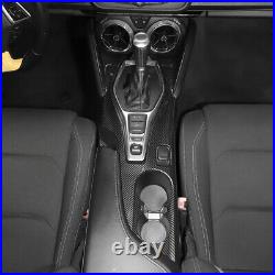 Gear Shift Cup Holder Panel Cover Trim for Chevrolet Camaro 2016+ Carbon Fiber
