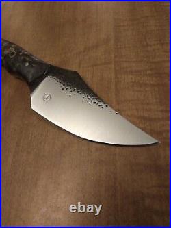 Handmade Hunting Knife, hand forged, full tang construction