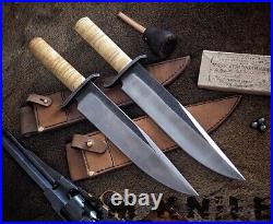 Handmade forged bowie knife