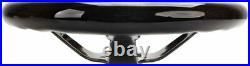 Hiwowsport 350mm Deep Dish Racing Steering Wheel Real Carbon Fiber Black 6 Holes