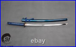 Japanese Samurai Katana Sword Carbon Steel Blade Battle Ready Sharp Square Tsuba